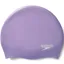 Speedo Plain Moulded Silicone Cap Purple
